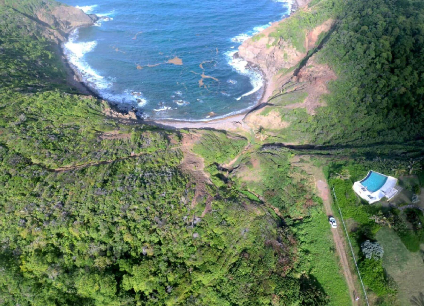 St. Lucia Real Estate Oceanfront Paradise in Cap Estate near Atlantic ocean