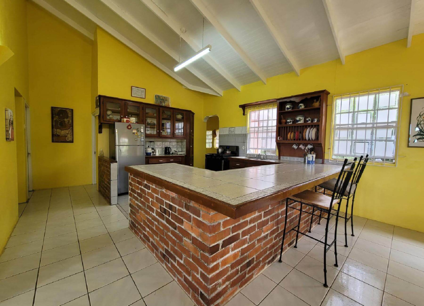 st lucia real estate Sea View 3 Bed Villa with Guest Apartment bar stools