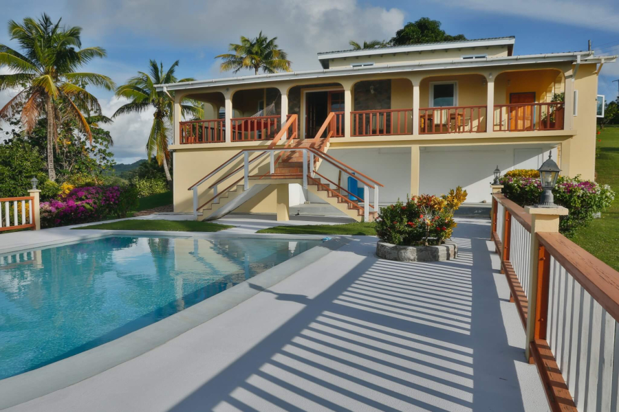 St. Lucia Real Estate Stunning West-Coast two story Residence in an Exclusive Sanctuary