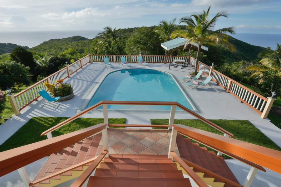 St. Lucia Real Estate Stunning West-Coast Residence in an Exclusive Sanctuary with outdoor pool