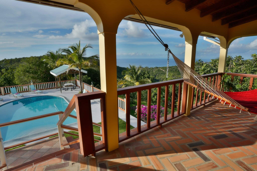 St. Lucia Real Estate Stunning West-Coast Residence in an Exclusive Sanctuary with hammock