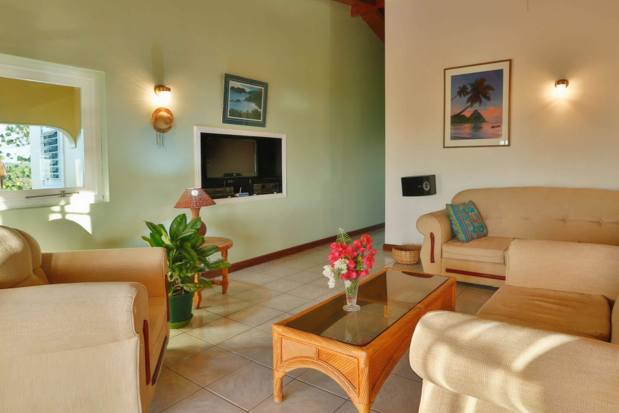 St. Lucia Real Estate Stunning West-Coast Residence in an Exclusive Sanctuary with potted plants