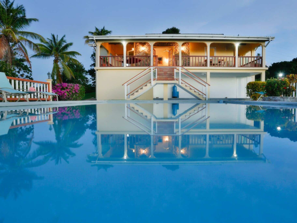 St. Lucia Real Estate Stunning West-Coast Residence in an Exclusive Sanctuary with large swimming pool