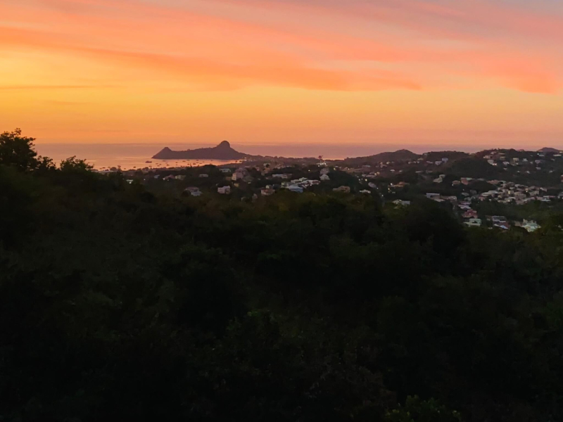 St. Lucia Real Estate Villa Rodney sunset